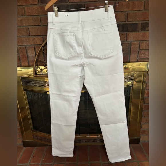 TRIBAL WOMENS SOPHIA CURVY FIT STRETCHY CASUAL
WHITE STRAIGHT LEG JEANS SZ 6 - Picture 5 of 11